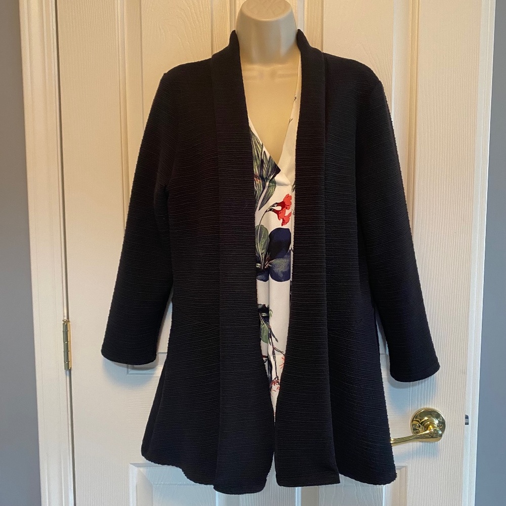 BUY 2 ITEMS & GET 1 FREE - Hamilton Jacket in Textured Black fabric Sz L